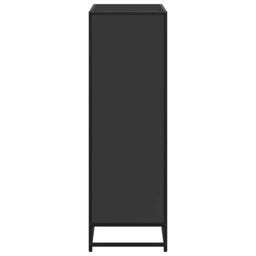 Berkfield Home Book Cabinet Black 80.5x35x107.5 cm Engineered Wood - thumbnail 5