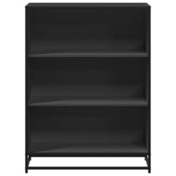 Berkfield Home Book Cabinet Black 80.5x35x107.5 cm Engineered Wood - thumbnail 4