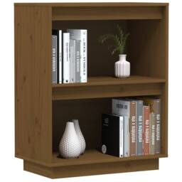 Berkfield Home Console Cabinet Honey Brown 60x34x75 cm Solid Wood Pine - Size: 60 x 34 x 75 cm - thumbnail 4