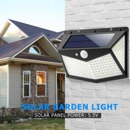 KORVIXA Solar Powered PIR Motion Sensor Wall Light in Black - Size: 40 cm diameter x 25 cm high - thumbnail 5