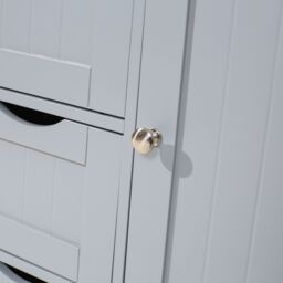 Xample Bathroom Storage Cabinet 4-Drawer Cupboard Free Standing Unit Shelf Furniture in Grey - thumbnail 6