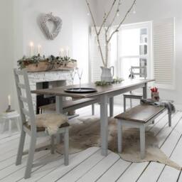 Nöa and Nani Canterbury Dining Table 140cm in Grey and Dark Pine - thumbnail 7