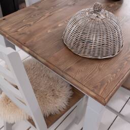 Nöa and Nani Canterbury Dining Table 140cm in Grey and Dark Pine - thumbnail 5