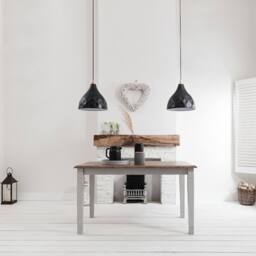 Nöa and Nani Canterbury Dining Table 140cm in Grey and Dark Pine - thumbnail 2