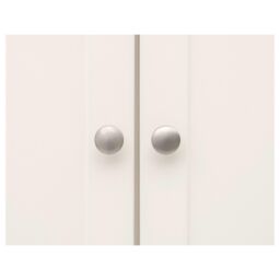 Cabinet Bits Tropea 2 Door Wardrobe Chrome Knob in Off-White - thumbnail 5