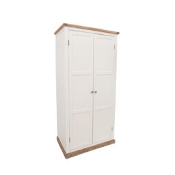 Cabinet Bits Tropea 2 Door Wardrobe Chrome Knob in Off-White - thumbnail 2