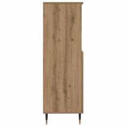 Berkfield Home Highboard Artisian Oak 60x36x110 cm Engineered Wood in Brown - Size: 60 x 36 x 110 cm - thumbnail 5