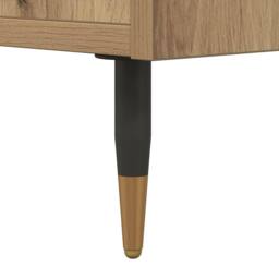 Berkfield Home Highboard Artisian Oak 60x36x110 cm Engineered Wood in Brown - Size: 60 x 36 x 110 cm - thumbnail 7