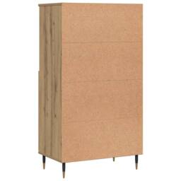 Berkfield Home Highboard Artisian Oak 60x36x110 cm Engineered Wood in Brown - Size: 60 x 36 x 110 cm - thumbnail 6