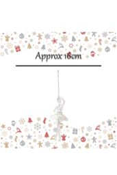VFM e-Store Christmas Tree Decoration Iridescent Acrylic Ballerina in Clear - thumbnail 2