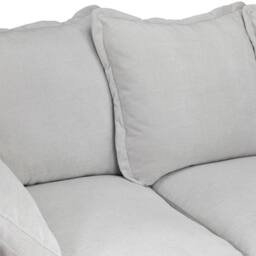 Furnishings For Less UK Colby Natural Beige 5 Seater L Shaped Corner Sofa Fabric - thumbnail 3