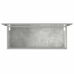 Berkfield Home Durable Bathroom Cabinet with Mirror Concrete Grey Engineered Wood - thumbnail 8