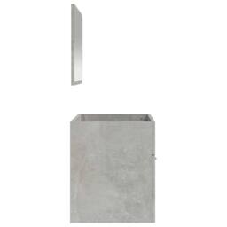 Berkfield Home Durable Bathroom Cabinet with Mirror Concrete Grey Engineered Wood - thumbnail 6