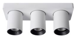 Lucide 'NIGEL' Dimmable Stylish Decorative Indoor LED Ceiling Spotlight GU10 in White - thumbnail 2