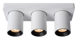 Lucide 'NIGEL' Dimmable Stylish Decorative Indoor LED Ceiling Spotlight GU10 in White - thumbnail 1