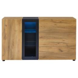 Tokpiedi Sideboard with Glass Display Cabinet in Natural - thumbnail 9