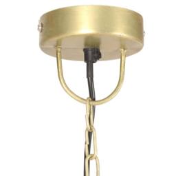 Berkfield Home Industrial Vintage Hanging Lamp 25 W Brass Round 31 cm E27 in Gold - thumbnail 4