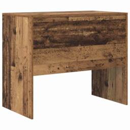 Berkfield Home Modern Writing Desk - Old Wood Old wood Particle board 90 x 50 x 76 cm in Brown - thumbnail 7
