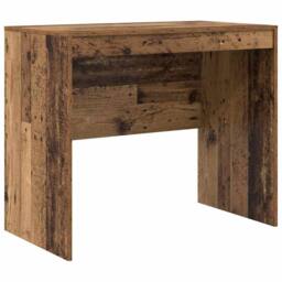 Berkfield Home Modern Writing Desk - Old Wood Old wood Particle board 90 x 50 x 76 cm in Brown - thumbnail 3
