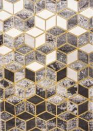 Celebrity Interiors Bianco 207IA Grey/Gold Rug in Grey - Size: 80 cm x 150 cm - thumbnail 1