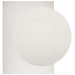 Berkfield Home Rug IZA Short Pile Scandinavian Look Cream 120x170 cm - Size: Medium - thumbnail 3
