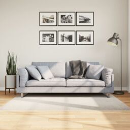 Berkfield Home Rug IZA Short Pile Scandinavian Look Cream 120x170 cm - Size: Medium - thumbnail 1