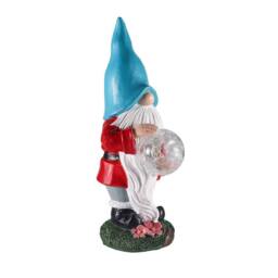 Voltico LED Garden Gnome with Crystal Ball Garden Ornament 31cm - thumbnail 3