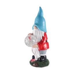 Voltico LED Garden Gnome with Crystal Ball Garden Ornament 31cm - thumbnail 4