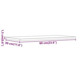 Berkfield Home Wall Shelves 4 pcs Old Wood 60x30x1.5 cm Engineered Wood in Brown - thumbnail 9
