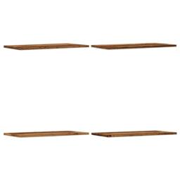 Berkfield Home Wall Shelves 4 pcs Old Wood 60x30x1.5 cm Engineered Wood in Brown - thumbnail 3