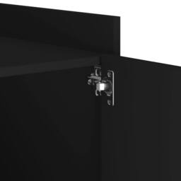 Berkfield Home Bedside Cabinet Black 45x50x50 cm Engineered Wood - Size: 45 x 50 x 50 cm - thumbnail 9