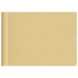 Berkfield Home Balcony Screen Sand 75x600 cm 100% Polyester Oxford in Yellow - thumbnail 2
