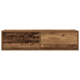 Berkfield Home TV Cabinet Old Wood 100x31x25, 5 cm Engineered Wood in Brown - thumbnail 7