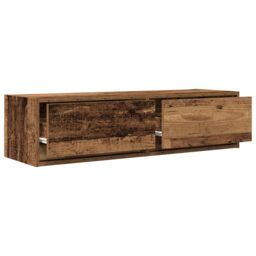 Berkfield Home TV Cabinet Old Wood 100x31x25, 5 cm Engineered Wood in Brown - thumbnail 5