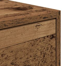 Berkfield Home TV Cabinet Old Wood 100x31x25, 5 cm Engineered Wood in Brown - thumbnail 9