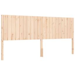Berkfield Home Beautiful Bed Frame without Mattress 200x200 cm Solid Wood in Natural - thumbnail 9