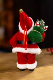 Marco Paul Hanging Santa Claus Christmas Tree Decoration in Red - thumbnail 4
