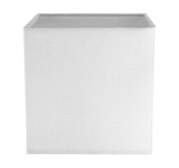 Happy Homewares Contemporary & Stylish Linen Fabric Lamp Shade in White - Size: 6 inches