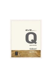 nielsen Quadrum 40 x 50cm Wooden Picture Frame With Protective Glass Front in White - Size: 40 x 50 cm - thumbnail 1