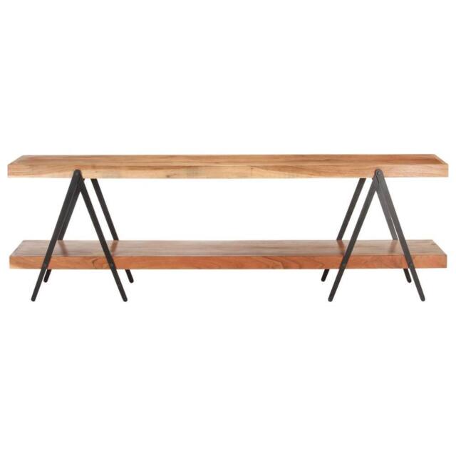 Berkfield Home TV Cabinet 160x40x50 cm Solid Acacia Wood in Brown - Size: 160 x 40 x 50 cm - image 1