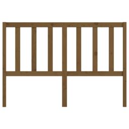Berkfield Home Bed Headboard Honey Brown 156x4x100 cm Solid Wood Pine - Size: 156 x 4 x 100 cm - thumbnail 4