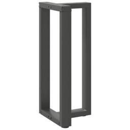 Berkfield Home Bar Table Legs T-Shaped¬†2 pcs Anthracite 50x35x(90-91) cm Steel in Dark Grey - thumbnail 4