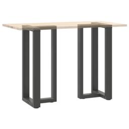 Berkfield Home Bar Table Legs T-Shaped¬†2 pcs Anthracite 50x35x(90-91) cm Steel in Dark Grey - thumbnail 8