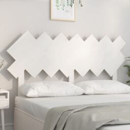Berkfield Home Bed Headboard White 141x3x80.5 cm Solid Wood Pine