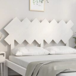 Berkfield Home Bed Headboard White 141x3x80.5 cm Solid Wood Pine - thumbnail 3
