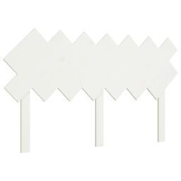 Berkfield Home Bed Headboard White 141x3x80.5 cm Solid Wood Pine - thumbnail 2