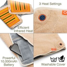 Bodi-Tek COZY Heated Throw & Seat Cover Pad - JORV in Beige - Size: 120 cm x 90 cm - thumbnail 4
