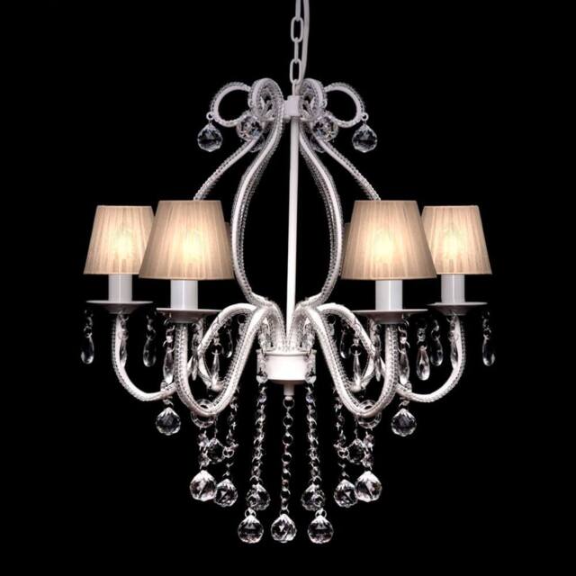 Berkfield Home Chandelier with 2300 Crystals White - image 1