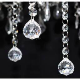 Berkfield Home Chandelier with 2300 Crystals White - thumbnail 3