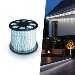 Pegdev Static LED rope light 13mm cool white indoor outdoor 45m - thumbnail 4